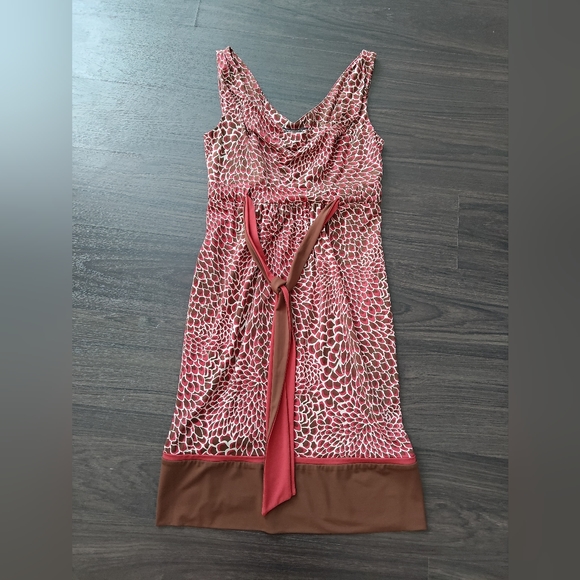Dress Brown & Pink Small BCBGMaxAzria - Picture 7 of 8